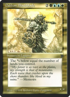 Dakkon Blackblade Legends